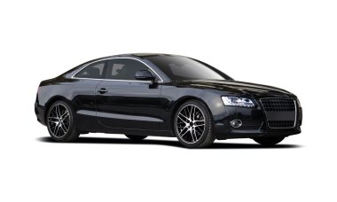 Audi coupe beyaz izole
