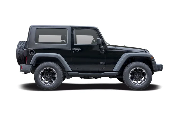 Чорний Jeep Wrangler спорт — стокове фото