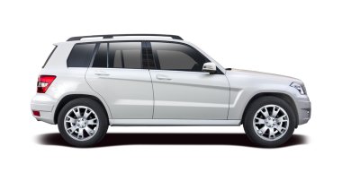 Mercedes-Benz Gls beyaz izole