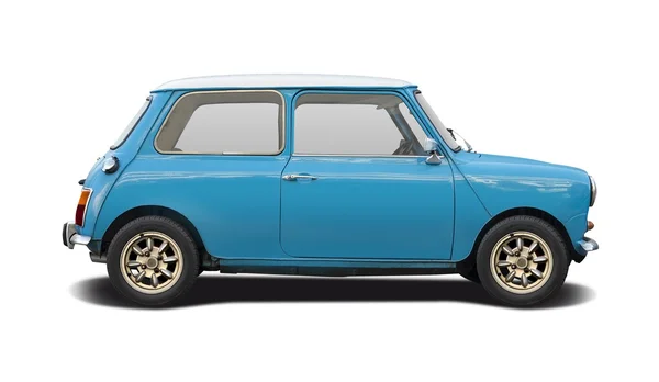 Stare niebieskie Mini Cooper — Zdjęcie stockowe