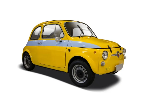Classic Włoski Mini Sportowy Samochód Odizolowany Białym Tle — Zdjęcie stockowe