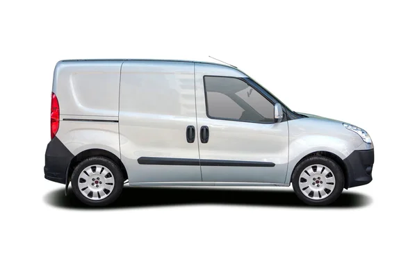 Italian Small Van Side View Isolated White Background — Stock Photo, Image