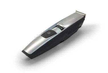 Beyaz arkaplanda saç kırpıcısı izole edildi