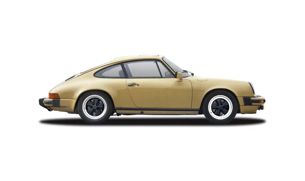 Porsche 911 ouro — Fotografia de Stock
