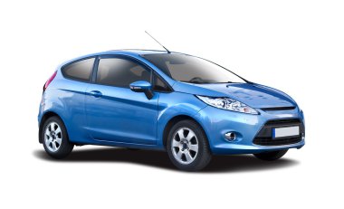 Isolated car Ford Fiesta clipart