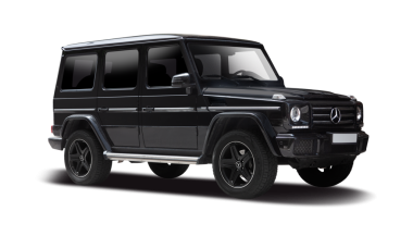 Mercedes-Benz G sınıfı arazi aracı, şeffaf arka planda izole edilmiş. PNG