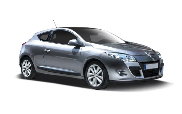 Sport Renault Megane beyaz arkaplanda izole edildi