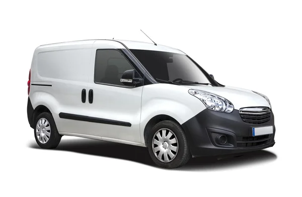 Белый Opel Combo van — стоковое фото