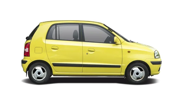 Žlutý Hyundai Atos boční pohled — Stock fotografie