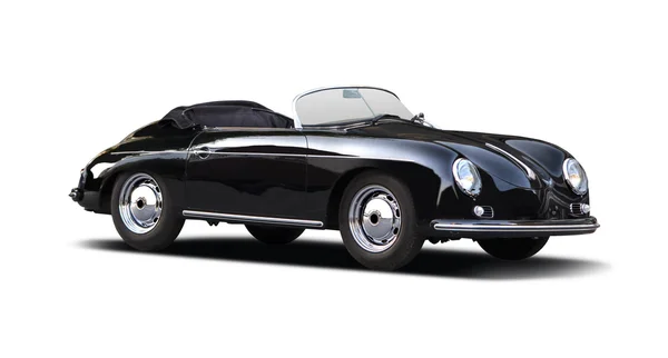 Klasik Porsche Speedster 356 beyaz arkaplanda izole
