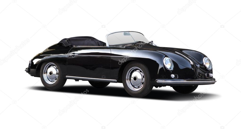 Classic Porsche Speedster 356 isolated on white,Thessaloniki, Greece 3 June 2015