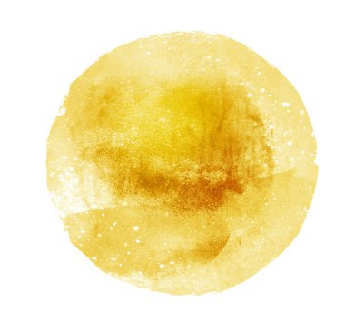 Arkaplan olarak beyaz üzerine suluboya daire