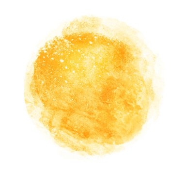 Arkaplan olarak beyaz üzerine suluboya daire