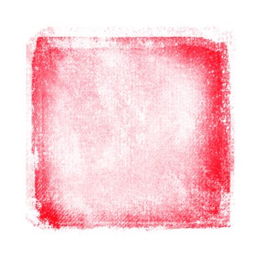 Beyaz arkaplanda suluboya kare