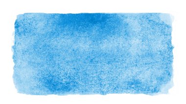 Suluboya dikdörtgen arkaplanı beyaza izole edildi