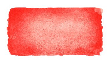 Suluboya dikdörtgen arkaplanı beyaza izole edildi