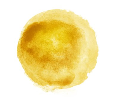 Arkaplan olarak beyaz üzerine suluboya daire