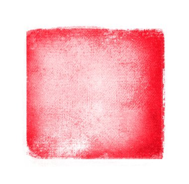 Beyaz arkaplanda suluboya kare