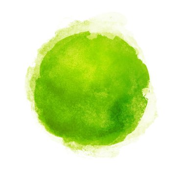 Arkaplan olarak beyaz üzerine suluboya daire