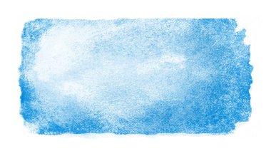 Suluboya dikdörtgen arkaplanı beyaza izole edildi