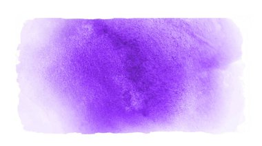 Suluboya dikdörtgen arkaplanı beyaza izole edildi