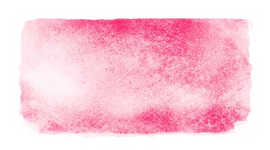 Suluboya dikdörtgen arkaplanı beyaza izole edildi