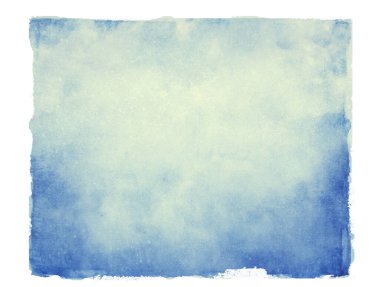 Gökyüzü beyazın arka planını izole etti. Suluboya