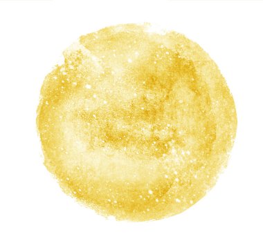 Arkaplan olarak beyaz üzerine suluboya daire