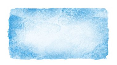 Suluboya dikdörtgen arkaplanı beyaza izole edildi