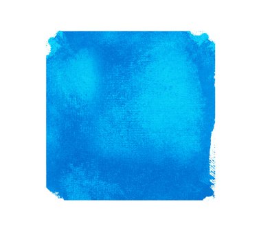 Arkaplan olarak beyaz üzerine suluboya kare