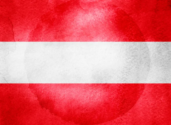 Akvarell Flagga Bakgrunden Österrike — Stockfoto