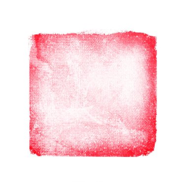 Beyaz arkaplanda suluboya kare