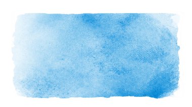 Suluboya dikdörtgen arkaplanı beyaza izole edildi