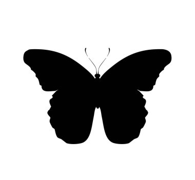 Kelebek simgesi, beyaz arkaplanda izole
