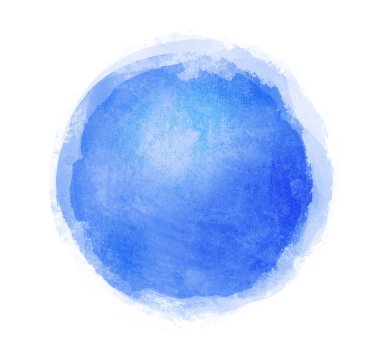 Arkaplan olarak beyaz üzerine suluboya daire