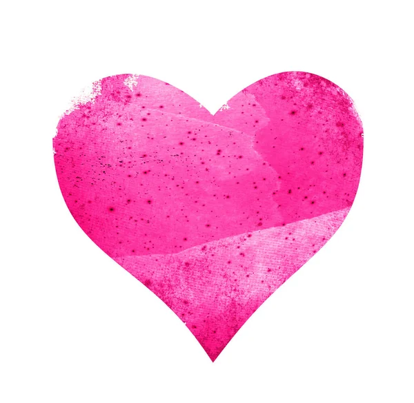 Watercolor Heart White — Stock Photo, Image