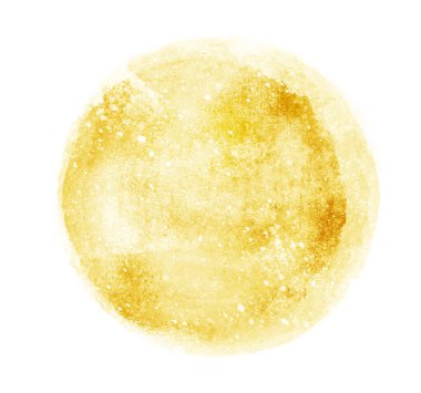 Arkaplan olarak beyaz üzerine suluboya daire