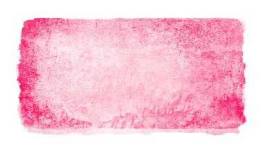 Suluboya dikdörtgen arkaplanı beyaza izole edildi