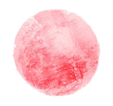 Arkaplan olarak beyaz üzerine suluboya daire