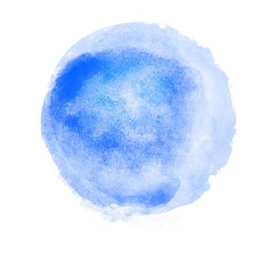 Arkaplan olarak beyaz üzerine suluboya daire