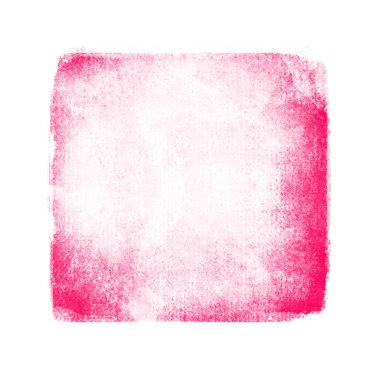 Beyaz arkaplanda suluboya kare