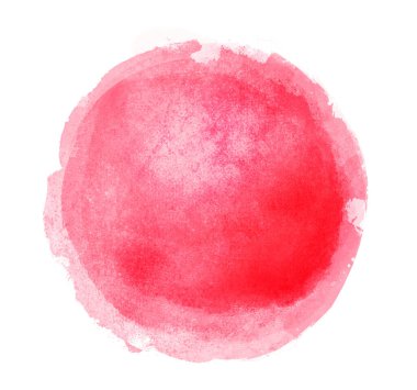 Arkaplan olarak beyaz üzerine suluboya daire