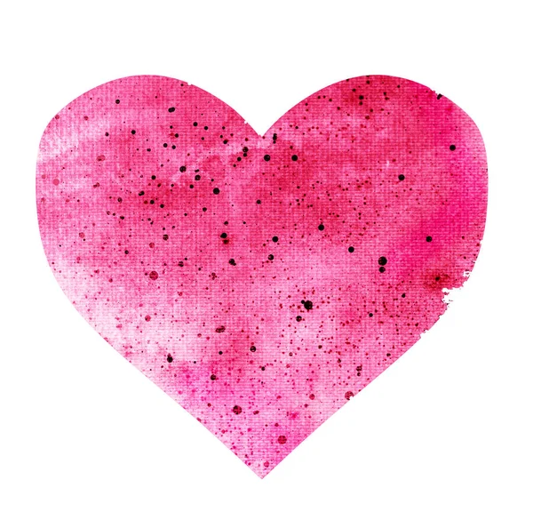 Watercolor Heart White — Stock Photo, Image