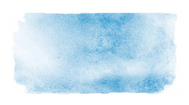 Suluboya dikdörtgen arkaplanı beyaza izole edildi