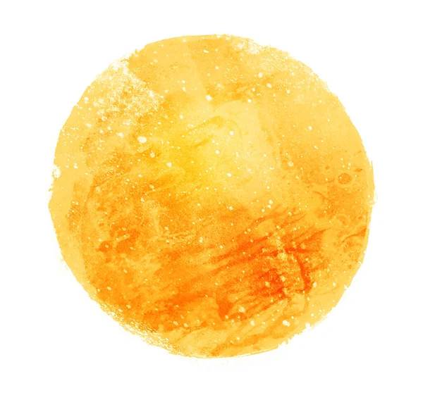 Arkaplan olarak beyaz üzerine suluboya daire