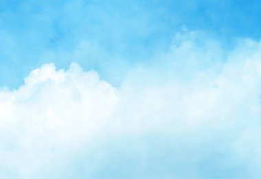 Arkaplan olarak bulutları ile gökyüzünü renklendir