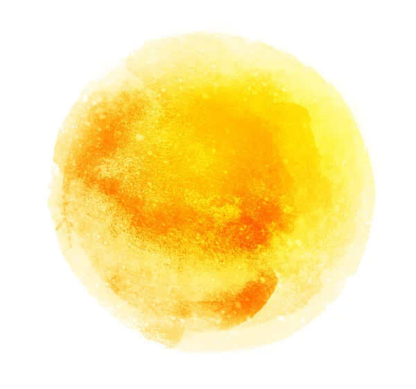 Arkaplan olarak beyaz üzerine suluboya daire