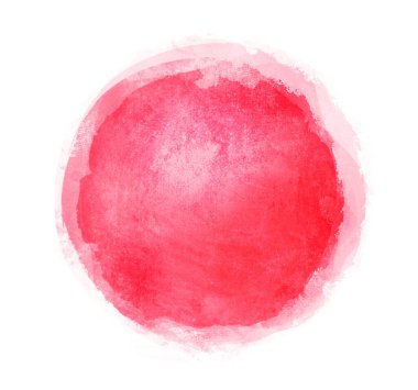 Arkaplan olarak beyaz üzerine suluboya daire