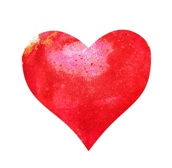 Watercolor Heart White — Stock Photo, Image