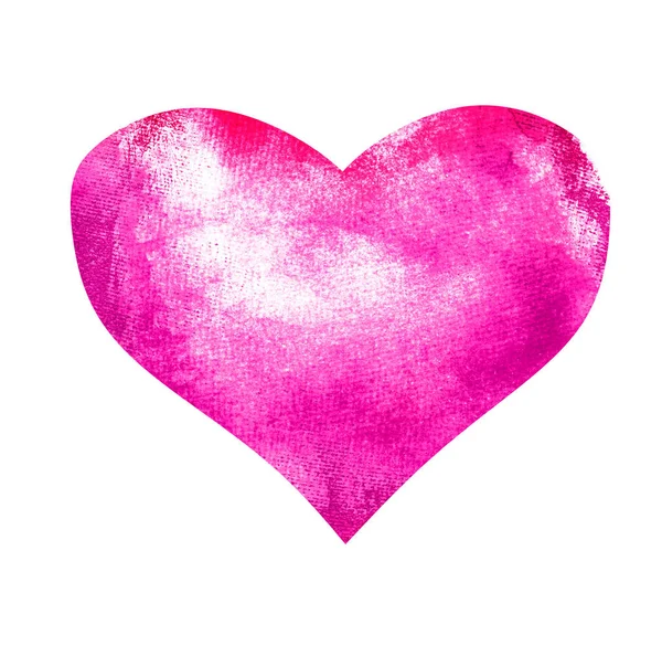 Watercolor Heart White — Stock Photo, Image